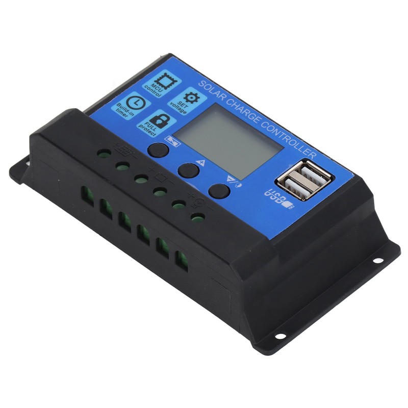 Solar Charge Controller LCD Display PWM Control 10A 12V 24V