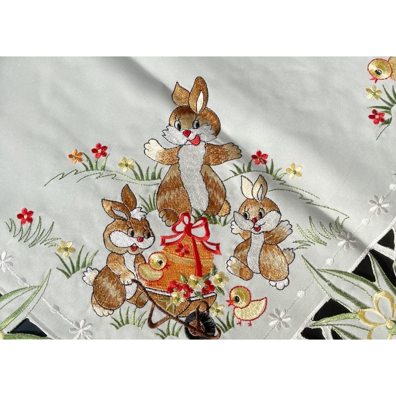 Easter Blanket Easter Bunny Chick Tablecloth Table Cloth Table Cover