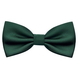 BEWDIO Dark Green Bow Ties for Boys Pre Tied Toddler Bow Tie Adjustable Kids Baby Bowties for Wedding Party (57-06)