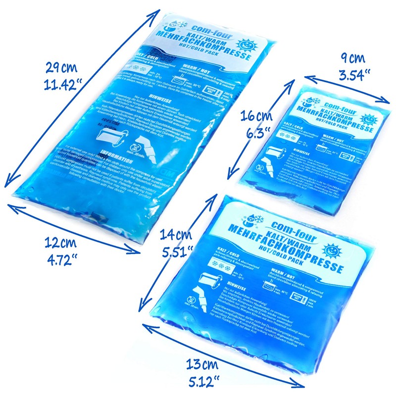 com-four® Multi-Purpose Compresses, for Hot and Cold Applications, with Fleece