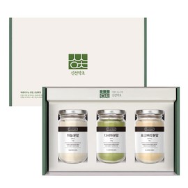 Fresh herbs, 3 types of natural seasoning, garlic + kelp + shiitake gift set, holiday gift, return gift, Chuseok, Lunar New Year / 신선약초 천연조미료 3종 마늘+다시마+표고 선물세트 명절선물 답례품 추석 설날