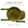 MantraRaj Large Disposable Plates 23cm Large Leaf Plates 20 pcs