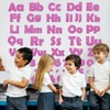 Qyeahkj 260Pcs Glitter Pink Bulletin Board Letters for Classroom 4”