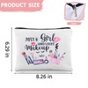 Sisadodo Makeup Tool Storage Bag for Women Just A Girl