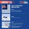 BNX TruFilter 18x20x1 Air Filter MERV 13 (4-Pack) - MADE
