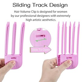 Volumizing Hair Clips, 2Pcs Hair Volume Clip for Fluffy Bangs, Easy High Crown Volume Tool for Women, No Crease Hair Root Lifting Clips for a Natural Puffy Lazy and Seamless Hairstyle