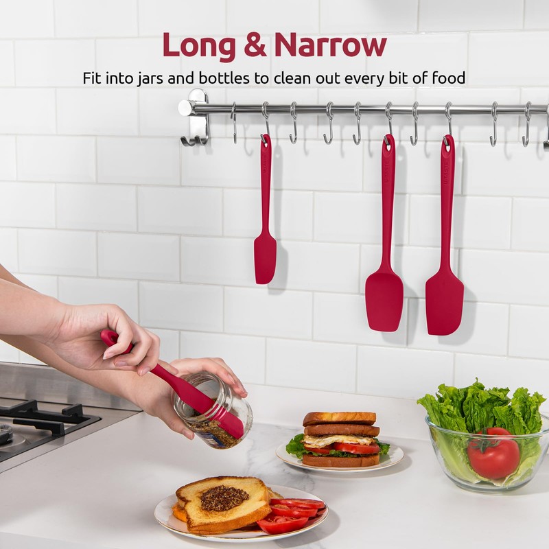 U-Taste Silicone Spatula Set with 600 Degrees Fahrenheit Heat Resistant
