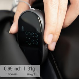 2nd Gerneration 328 Ft Electronic Digital Tape Measure with LCD Display Digital Ruler Rechargeable Small Smart Rolling Measuring Tool for Flat Curved Diameter Odd Shape Ideal Gift for Christmas