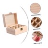 Baluue Wooden Essential Oil Box Compartment Aromatherapy Holder Lightweight Compact