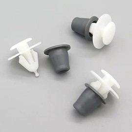 VVO Fasteners- White Plastic Side Body Moulding Strip Trim Clips for Peugeot Partner Van, (Pack of 10)