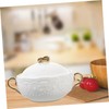 DOITOOL Ceramic Steam Stew Pot Non- Stick Ceramic Casserole Pot