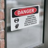 (2 Pack) Chlorine Hazard Area OSHA Danger Sign 5 Inch