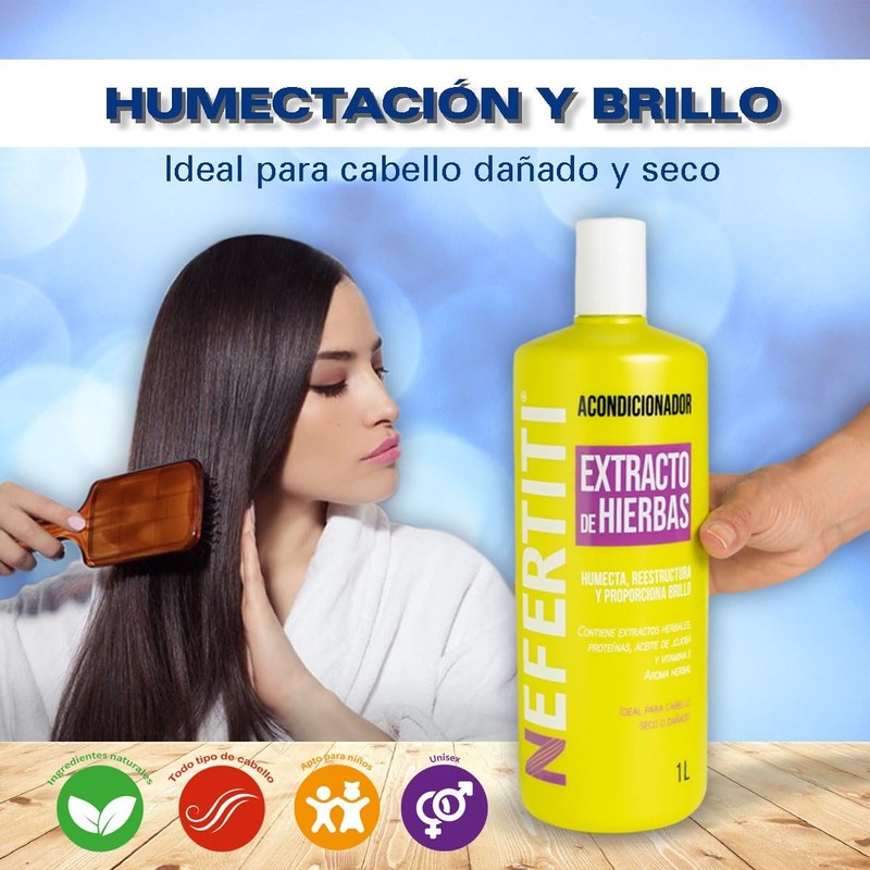 Nefertiti Acondicionador Extracto De Hierbas - 1 L