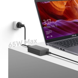 HKY 19V 3.42A 65W Laptop Power Supply for Asus VivoBook S17 S712EA-AU079T S Series F556UV F756UA S510UA S510UN F556UA R515M Prime UX301 Transformer Book Asus VivoBook Flip 14 15 17 Charger 4.0 *