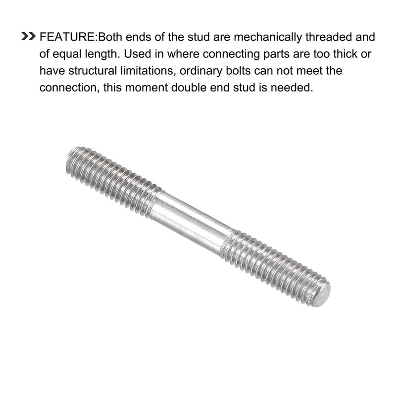 METALLIXITY 20 Pcs Double Sided Stud Screws (M3 Thread 25mm