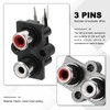 MECCANIXITY 5Pcs PCB Panel Mount AV Concentric Outlet 2 RCA