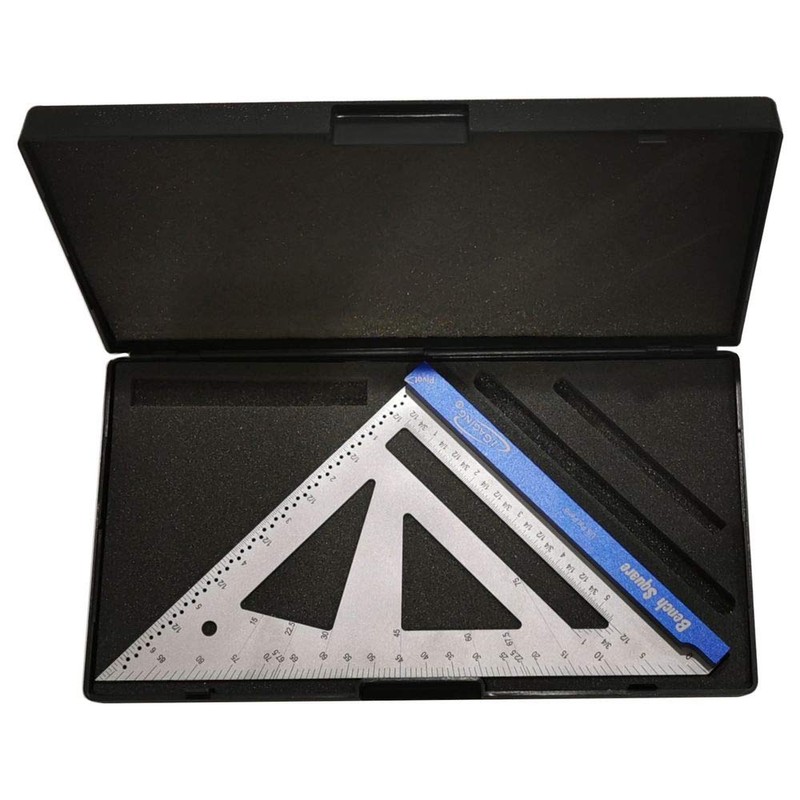 iGaging Bench Square 4" Stainless Steel w/ 16th and 32nd