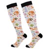 Wusikd Cute Foxes Birds Compression Socks for Women and Men