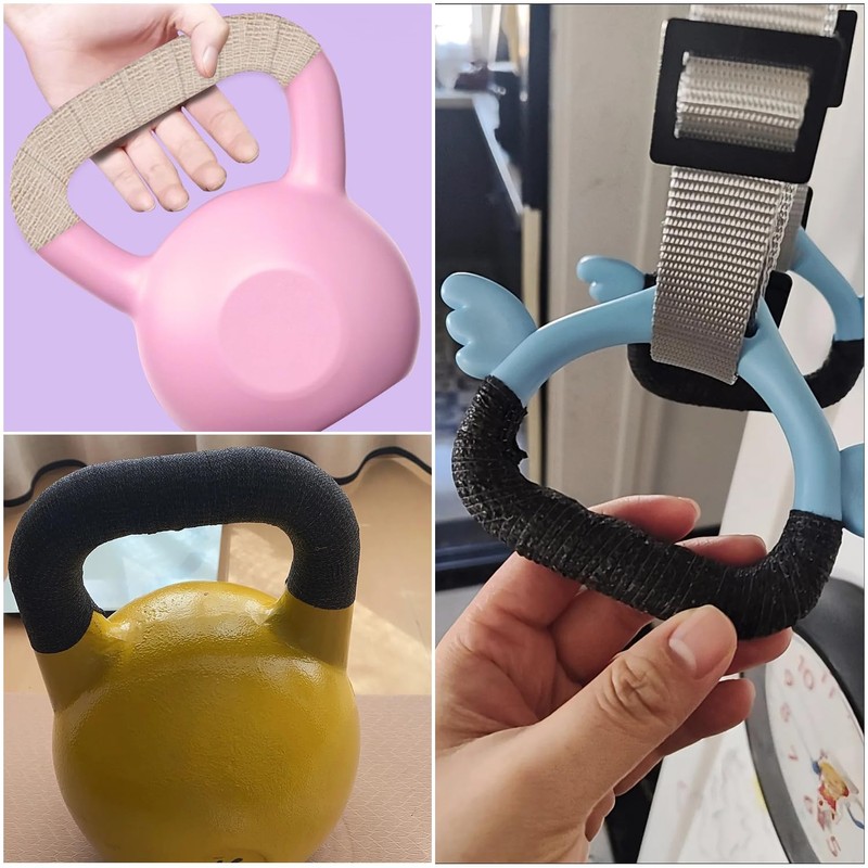 SquEqu 8 Pack Kettlebell Handle Grip Covers Non Slip Dumbbell