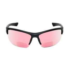 Medspex Sport 202BF Pink FL-41 Bifocal Safety Glasses +2.50 Black Fluorescent Light Sensitivity Migraine FL41 Photophobia