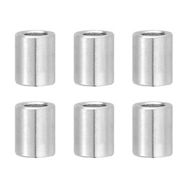 PATIKIL 6 Pcs Stainless Steel Spacers, 8mm ID x 12mm OD x 13mm Height 304 Stainless Steel Bushing Screw Standoff Unthreaded Round Spacer for 5/16" M8 Screws Bolts Nuts