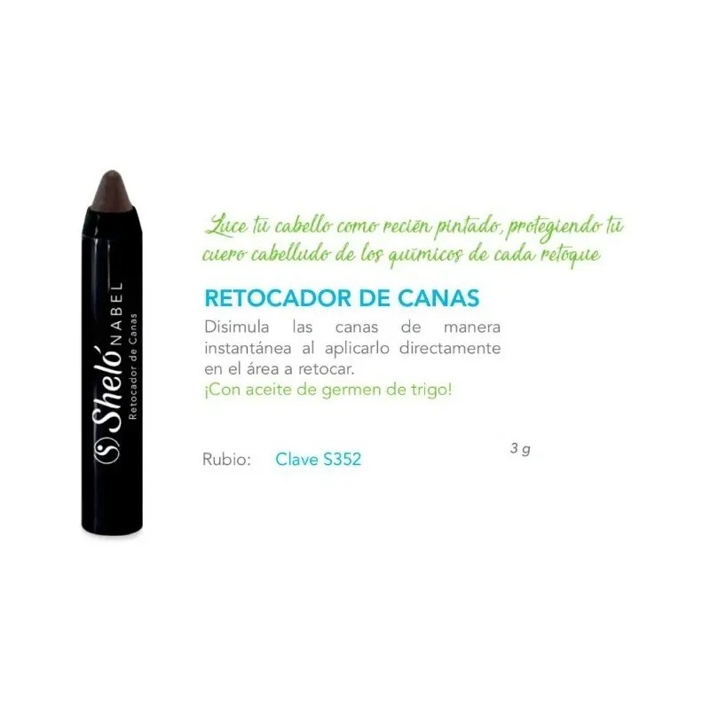 Retocador Canas Tinte Disimula Barba Tono Rubio