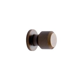 Knurled Antique Bronze Manor Backplate Cabinet Knobs and Drawer Pulls | Luxury Cabinet Hardware (Round KNOB)