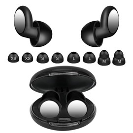 Ohrstöpsel zum Schlafen, 35 dB Wiederverwendbare Gehörschutz Weich Silikon Earplugs für Schlaf/Konzentration/Reisen/Arbeit/Konzerte, mit 8 Ohrstücken in 4 Größen (XS, S, M, L)