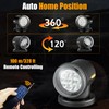 Remote LED Search Lights for Truck, Auto-Reset 360 Rotating Spot