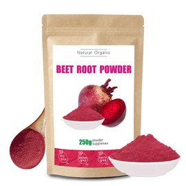 Beetroot，Beet Root Powder - Non-GMO Organic | Energy & Vitality Booster for Smoothies, 250g