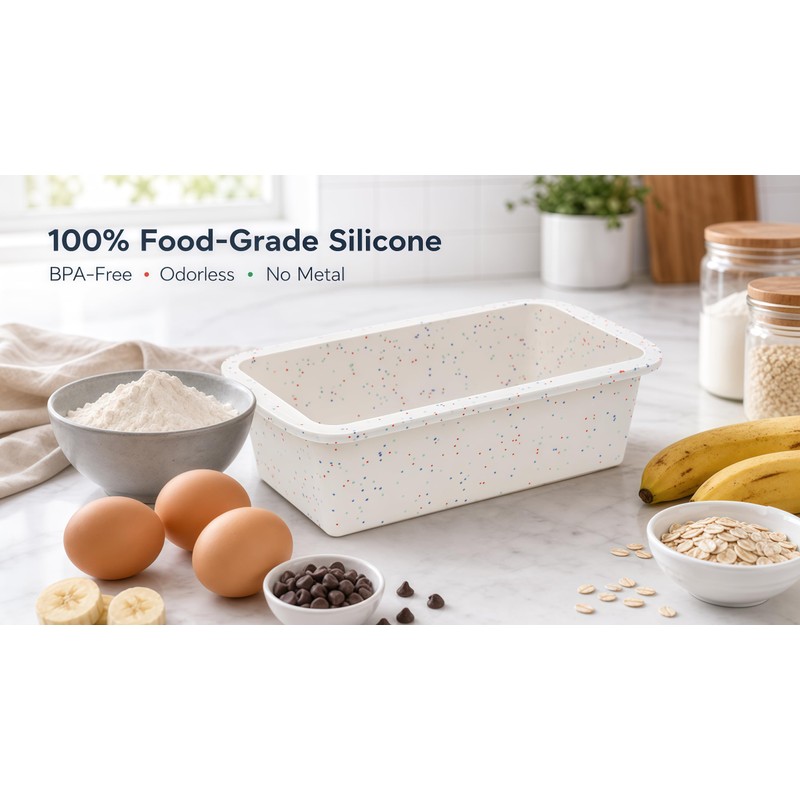 Vinino Silicone Loaf Pan, 100% Food-Grade BPA-Free Pure Silicone, Standard