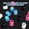 Tattoo Ink Cups with Base - 80pc Skull Design Tattoo