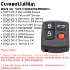 QSDIYRF 4-Button Car Remote Compatible with Ford Falcon/Fairmont/Fairlane BA BF