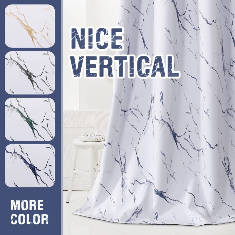 H.VERSAILTEX 100% Blackout Curtains 63 inch Length 2 Panels Set