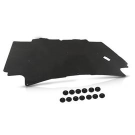 CNNELL Hood Insulation Pad with Clips Compatible with Dodge Ram 2002-2008 DMT Black