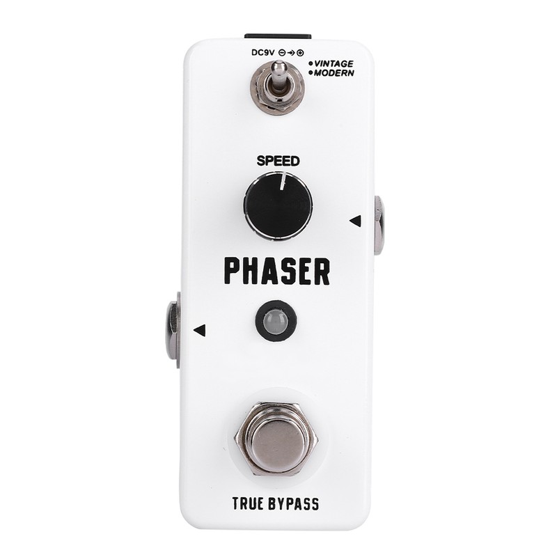 Mini Metal Shell Analog Phaser Guitar Effect Pedal with True