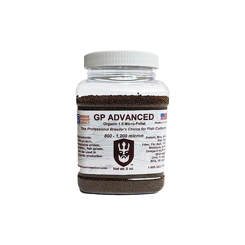 Brine Shrimp Direct GP Advanced Organic 1.0mm Micro-Pellet for Ornamental