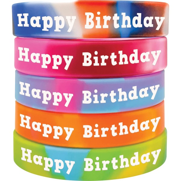 Teacher Created Resources Tie-Dye Happy Birthday Wristbands (TCR