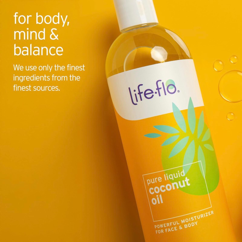 LifeFlo Fractionated Coconut Oil Spray - Liquid Coconut Oil for