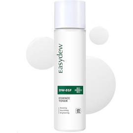 EASYDEW DW-EGF Essence Toner - Hydrating Booster and Skin-Smoothing Face Toner for Improved Skin Elasticity and Texture with EGF, Squalane, Hyaluronic Acid - for All Skin Types, 4.9 fl.oz., White