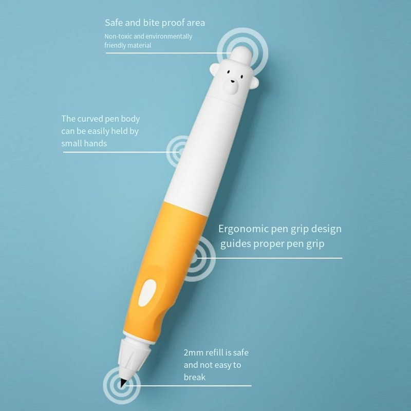 NBX Handwriting Pencil 2mm Lead Automatic Pencil Correction Grip Uninterrupted