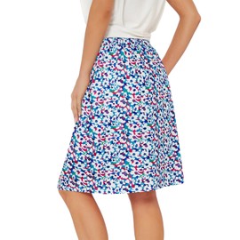 Skorts Skirts for Women Athletic Casual Knee Length Skorts for Woman Tennis Golf Skirt with Pockets Graffiti Floral XX-Large