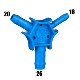 Premium Tool Set for Composite Pipe, Pipe Cutter for PVC Plastic & Multilayer Composite Pipe up to 42 mm + Calibrator 16 20 26 mm (Blue)