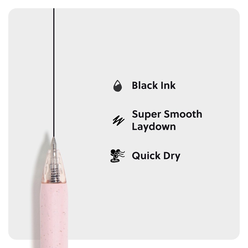 U Brands U-Eco Recycled Gel Click Pens, Set of 12,