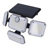 Solar Outdoor Street Light 4 Rotating Head Flexible Foldable IP64