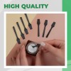 Kopperko Small Plastic Spatulas - 2.5" Cosmetic Makeup Spatulas, Black,