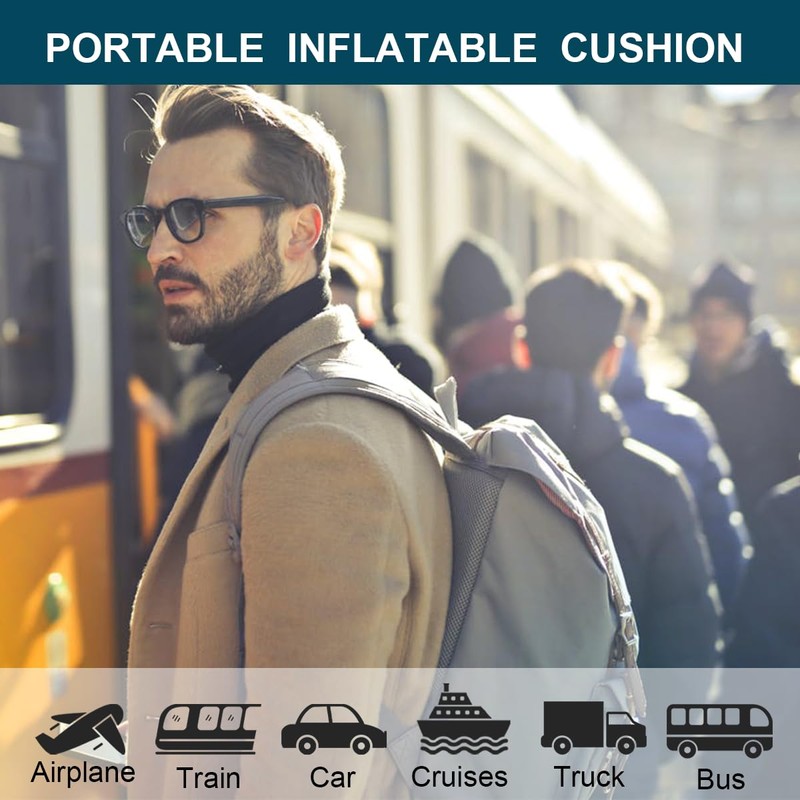 Waffle Cushions for Pressure Relief, Inflatable Seat Cushion for Prolonged