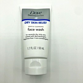 Dove Derma Series Dry Skin Relief Gentle Cleansing Face Wash 1.7oz