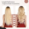 Silk-co Hair Extensions Tape in Human Hair 20inch #Red Real