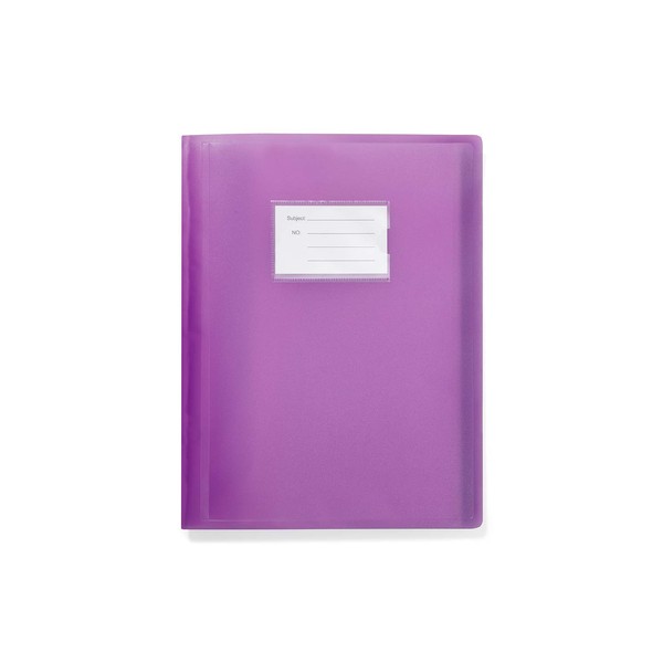 Arpan A4 Display Book Folder Flexible Cover Portfolio - 100 Pockets 200/Sides - Purple